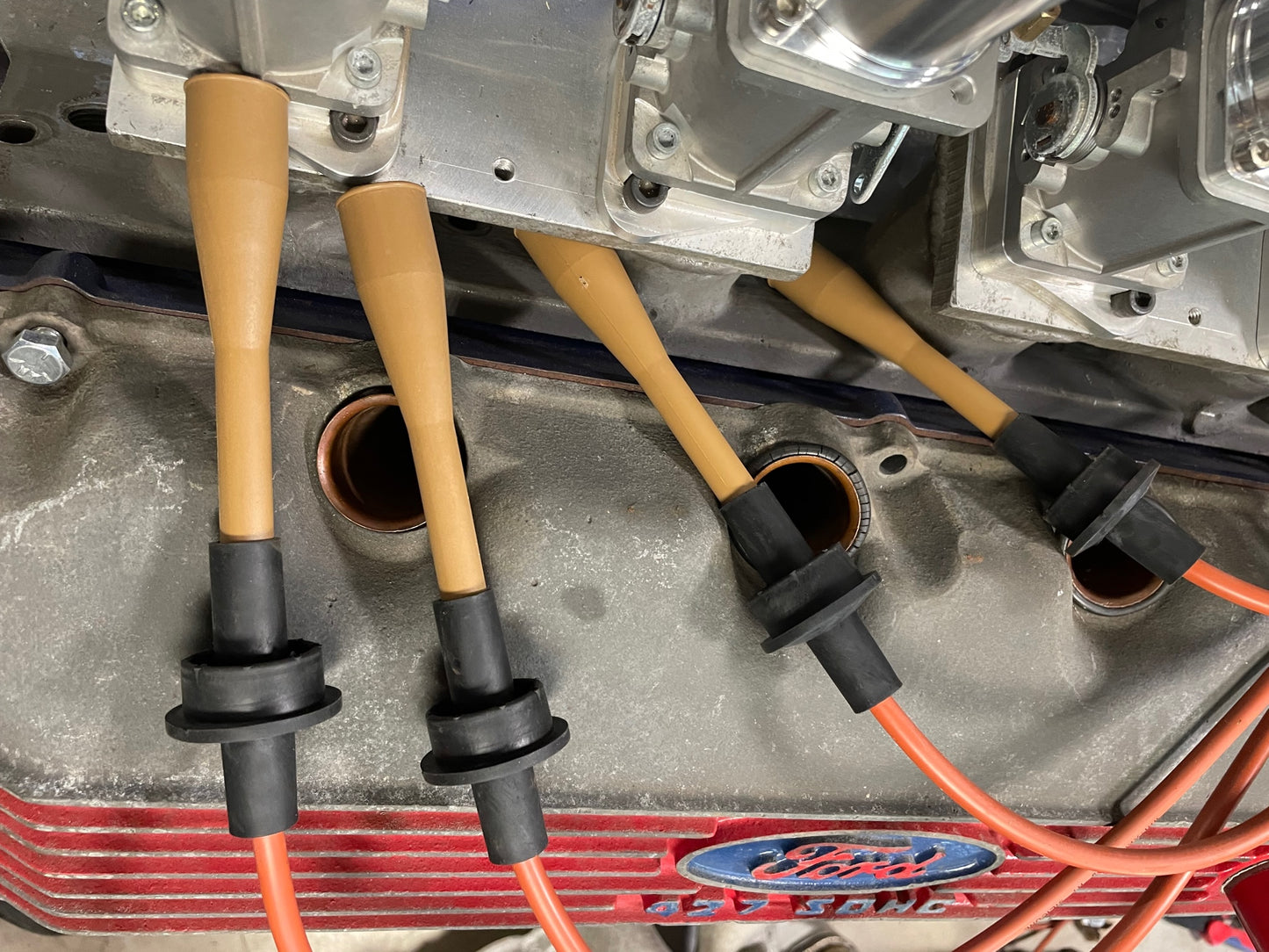 427 SOHC spark plug wires with boots and ceramics